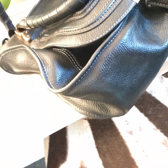 Sold AUTH CHLOÉ 💕 Marcie Calfskin Satchel Bag - Picture 4 of 8